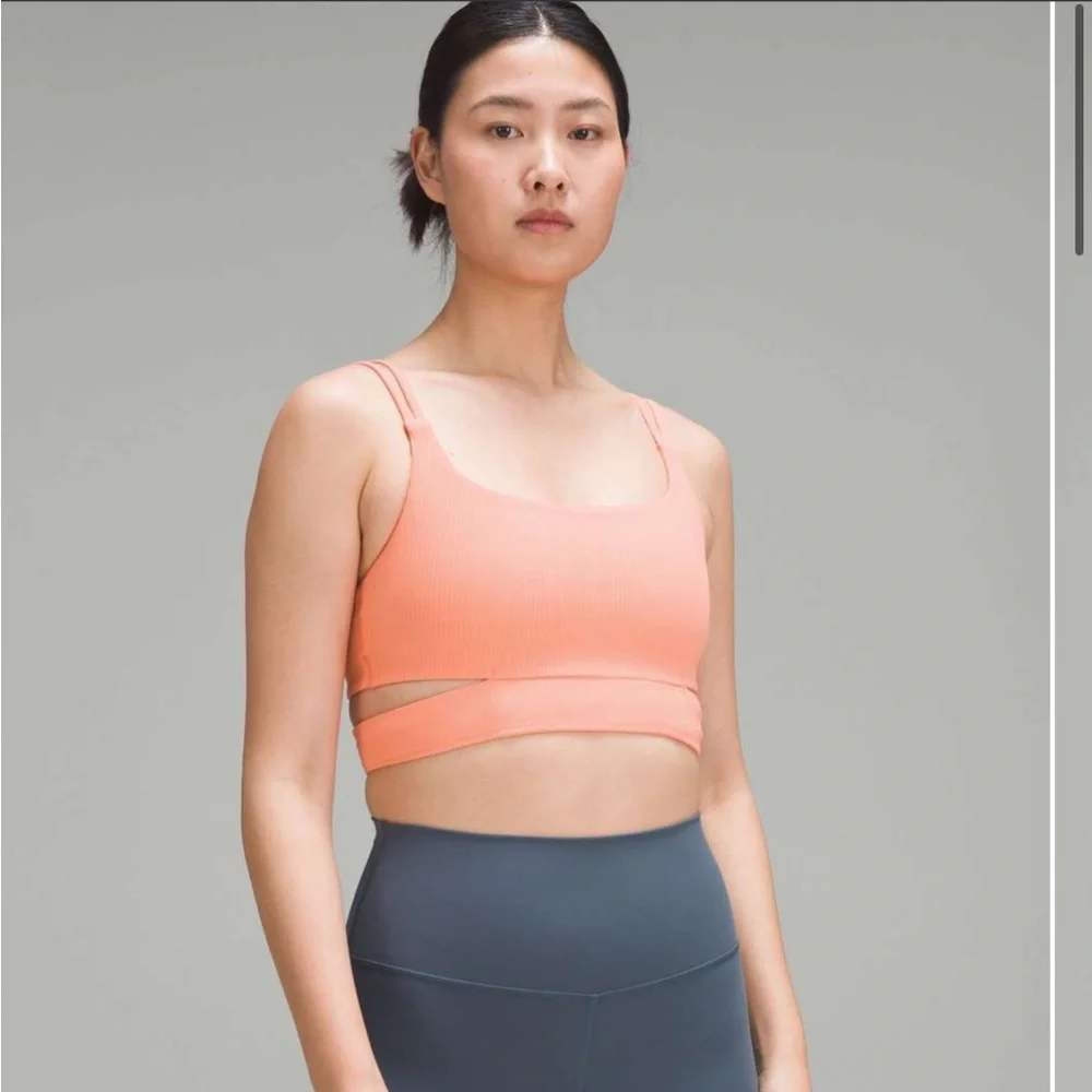 Lululemon Ribbed Nulu Strappy Yoga Bra *Light Support, A/B Cup - Picture 3 of 6